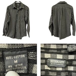 Cotton Berkley ShirtMakers  Button Down Long Sleeve Pocket Shirt Mens Medium